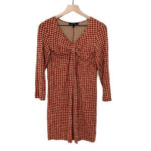 Weekend Max Mara Red and Tan Dress